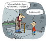 Cartoon: Zukunft (small) by Lo Graf von Blickensdorf tagged ausbildung,zukunft,gebraucht,künstliche,intelligenz,ai,ki,karikatur,lo,graf,cartoon,arbeitsplätze,wirtschaftskrise,finanzkrise