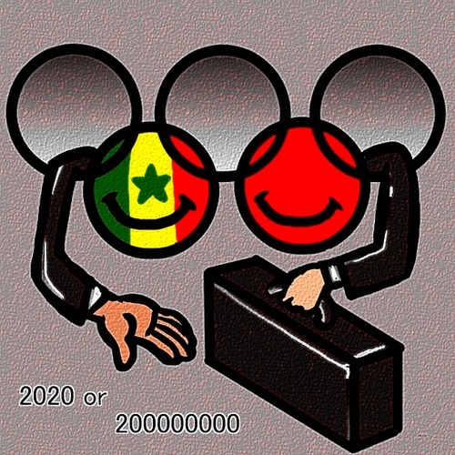 Cartoon: bribe? (medium) by takeshioekaki tagged olympia