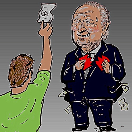 Cartoon: FIFA (medium) by takeshioekaki tagged fifa