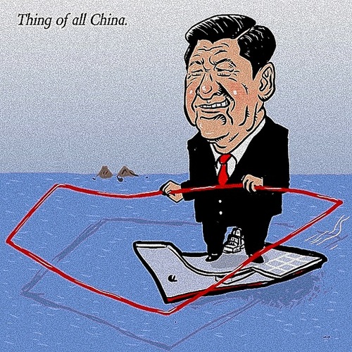 Cartoon: hegemonism (medium) by takeshioekaki tagged hegemonism,china