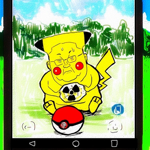 Cartoon: Poke (medium) by takeshioekaki tagged pokemon