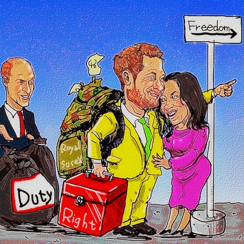Cartoon: Royal (medium) by takeshioekaki tagged royal