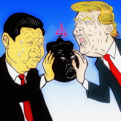 Cartoon: trump (medium) by takeshioekaki tagged trump