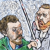 Cartoon: Gogh VS (small) by takeshioekaki tagged gogh gauguin