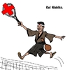 Cartoon: Kei Nishikori (small) by takeshioekaki tagged tennis nishikori