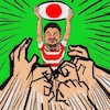 Cartoon: Rugby World Cup (small) by takeshioekaki tagged rugby