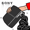 Cartoon: SONY  Compromise (small) by takeshioekaki tagged sony