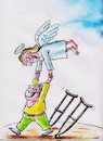 Cartoon: End Polio Draw (small) by vadim siminoga tagged polio,diseasepolio,disease,children,medicine,corruption,angel