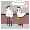 Cartoon: schlechter Witz (small) by jpn tagged kneipe,hühner,korn,alkohol,schelchterwitz
