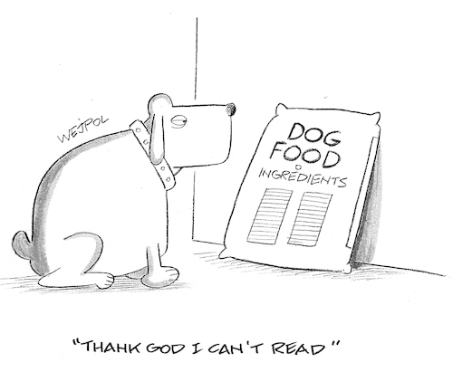 Cartoon: Dog Food (medium) by Werner Wejp-Olsen tagged dog,food