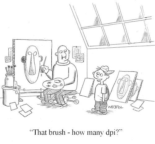 Cartoon: dpi (medium) by Werner Wejp-Olsen tagged brush,art,dpi,painting,digital