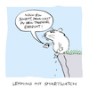 Cartoon: Abwärts (small) by Bregenwurst tagged smartwatch,lemming,abgrund,schritte,fitness,suizid
