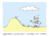 Cartoon: Achtung (small) by Bregenwurst tagged achtsamkeit,wandern,tourismus,dünen