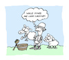 Cartoon: Krempel (small) by Bregenwurst tagged schaf,wolle,wäsche,auf,links
