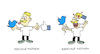 Cartoon: Sociales (small) by Bregenwurst tagged social,media,twitter,facebook,internet