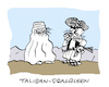 Cartoon: Transliban (small) by Bregenwurst tagged burka,taliban,dragqueen,travestie,bart