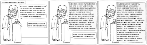 Cartoon: Spahn - Jens neueste Ansage (medium) by Cory Spencer tagged jensspahn,corona,covid,impfung,impfpflicht,impfzwang,lockdown,covid19