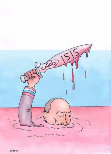 Cartoon: putin (medium) by saoud tagged putin
