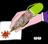 Cartoon: Corona Pen (small) by APPARAO ANUPOJU tagged corona,pen