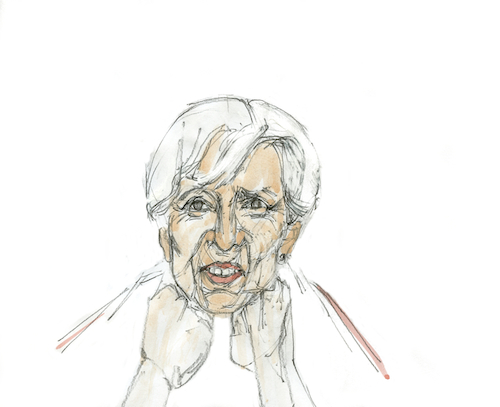 Cartoon: Madame Lagarde (medium) by herranderl tagged lagarde,ezb