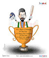 Cartoon: Today Cartoon On Virat Kohli (small) by Talented India tagged talentedkohlicrickettalentedindia