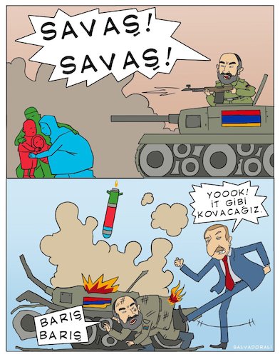 Cartoon: Terorist Ermenistan (medium) by Edep tagged ermenistan,terör,babykill
