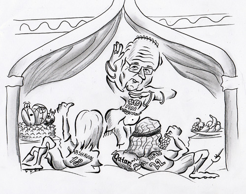Cartoon: Blatter (medium) by bebetokaspi tagged blatter