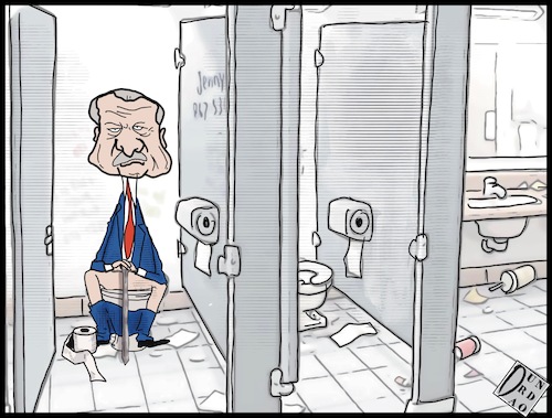 Cartoon: Espulsione (medium) by Christi tagged erdogan,kavala,turchia,ankara,diplomatici