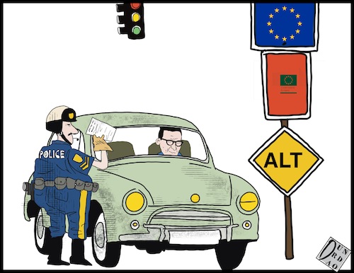 Cartoon: Multa (medium) by Christi tagged commissione,europea,multa,polonia,europa