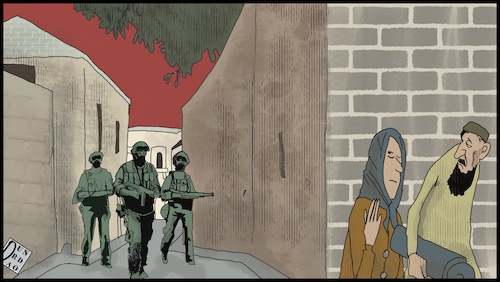 Cartoon: Palestine (medium) by Christi tagged palestina,israele,free,occupazione,militare
