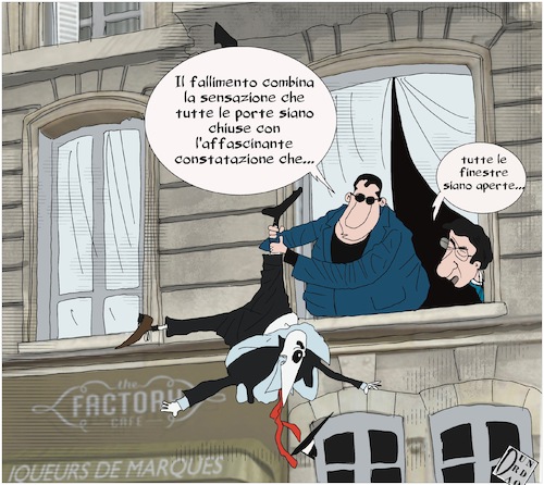 Cartoon: Spionaggio (medium) by Christi tagged fsb,kgb,ambasciata,berlino,russia,spionaggio
