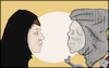 Cartoon: Guardare in faccia (small) by Christi tagged donne,intervista,giornalista,talebani,kabul