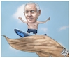 Cartoon: NETANYAHU towards victory. (small) by Christi tagged netanyahu,trump