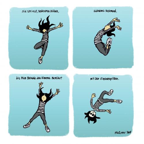 Cartoon: Jumping (medium) by mortimer tagged mortimer,mortimeriadas,cartoon