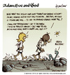 Cartoon: Adam Eve and God 40 (small) by mortimer tagged mortimer mortimeriadas cartoon comic biblical adam eve god snake paradise bible