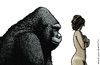 Cartoon: Ape King (small) by mortimer tagged mortimer,mortimeriadas,cartoon,comic,horror,terror,sex,nude,erotic,pinup,gorilla,ape