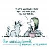 Cartoon: the sunday book (small) by mortimer tagged mortimer mortimeriadas cartoon sunday book cats breakfast girl