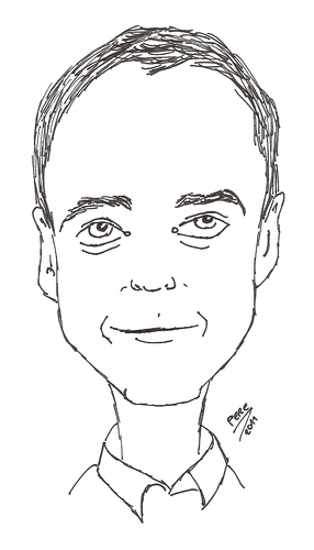 Cartoon: Jim Parsons - Sheldon Cooper (medium) by perevilaro tagged sheldon,cooper,jim,parsons