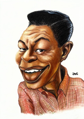 Cartoon: Nat King Cole (medium) by menekse cam tagged nathaniel,adams,coles,jazz,pop,great,love,songs,usa,american,singer,nat,king,cole,unforgettable,monalisa,the,girl,from,ipanema,quizas,rambling,rose,to,young,when,fall,in