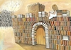 Cartoon: Books (small) by menekse cam tagged book,read,reading,castle,girl,strong,enemy,kale,kitap,okuma,kizlar