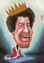 Cartoon: I am king (small) by menekse cam tagged kaddafi