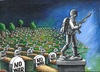 Cartoon: NO WAR! (small) by menekse cam tagged war peace death life civilian army soldiers syria turkey cemetery sculpture grave gravestone