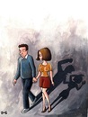 Cartoon: violence against women-1 (small) by menekse cam tagged violence,woman,women,men,man,marriage,relationship,furtiveness