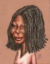 Cartoon: Whoopi G. (small) by menekse cam tagged portrait
