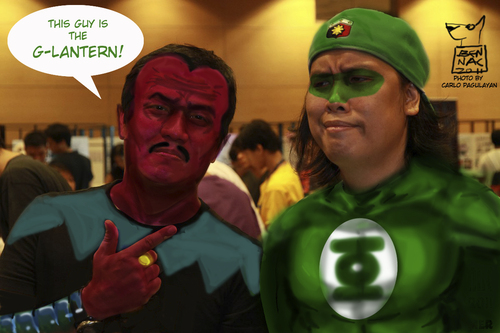 Cartoon: Green Lantern digital costume (medium) by bennaccartoons tagged green,lantern