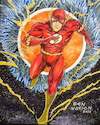 Cartoon: The Flash (small) by bennaccartoons tagged flash comics superhero running