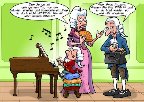 Cartoon: Amadeus (medium) by Joshua Aaron tagged mozart,adhs,ritalin,aufmerksamkeitsdefizit,schwarze,medizin,doktor,amadeus,jugend,mozart,adhs,ritalin,aufmerksamkeitsdefizit,schwarze,medizin,doktor,amadeus,jugend