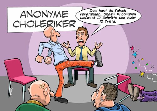 Cartoon: Anonyme Choleriker (medium) by Joshua Aaron tagged aaa,12,schritte,choleriker,selbsthilfegruppe,sesselkreis,aaa,12,schritte,choleriker,selbsthilfegruppe,sesselkreis