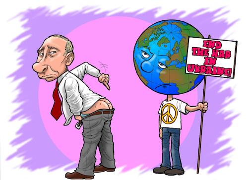 Cartoon: Kiss Ass (medium) by Joshua Aaron tagged putin,ukraine,krieg,war,peace,frieden,sanktionen,arschlecken,putin,ukraine,krieg,war,peace,frieden,sanktionen,arschlecken