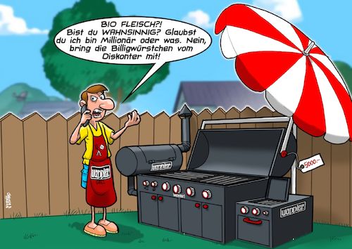 Cartoon: Mega Grill (medium) by Joshua Aaron tagged geiz,griller,biofleisch,massentierhaltung,yuppie,arschloch,weber,bbq,geiz,griller,biofleisch,massentierhaltung,yuppie,arschloch,weber,bbq